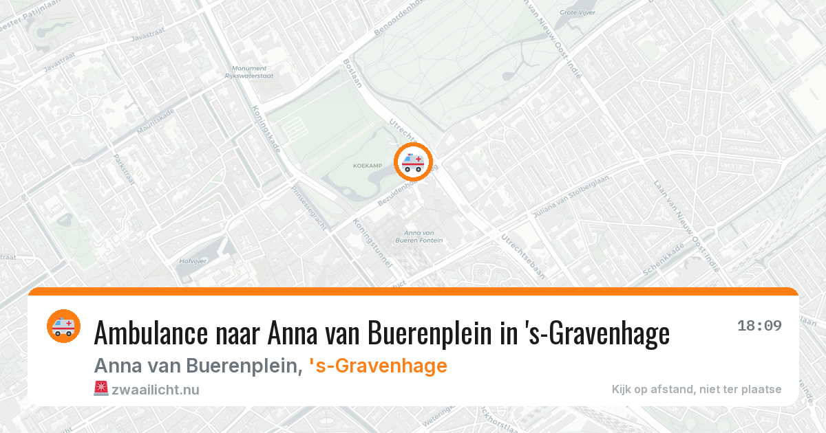 Ambulance naar Anna van Buerenplein in 's-Gravenhage — 14 mei 2026