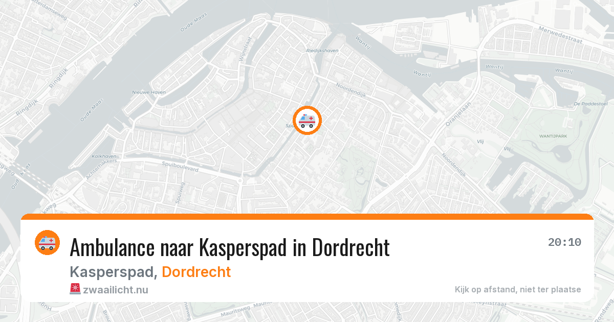 Ambulance naar Kasperspad in Dordrecht — 10 mrt 2026