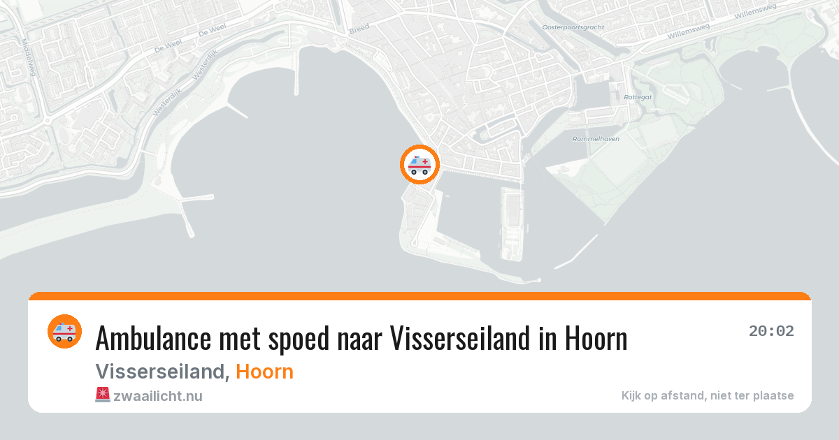 Ambulance met spoed naar Visserseiland in Hoorn — 22 mei 2026