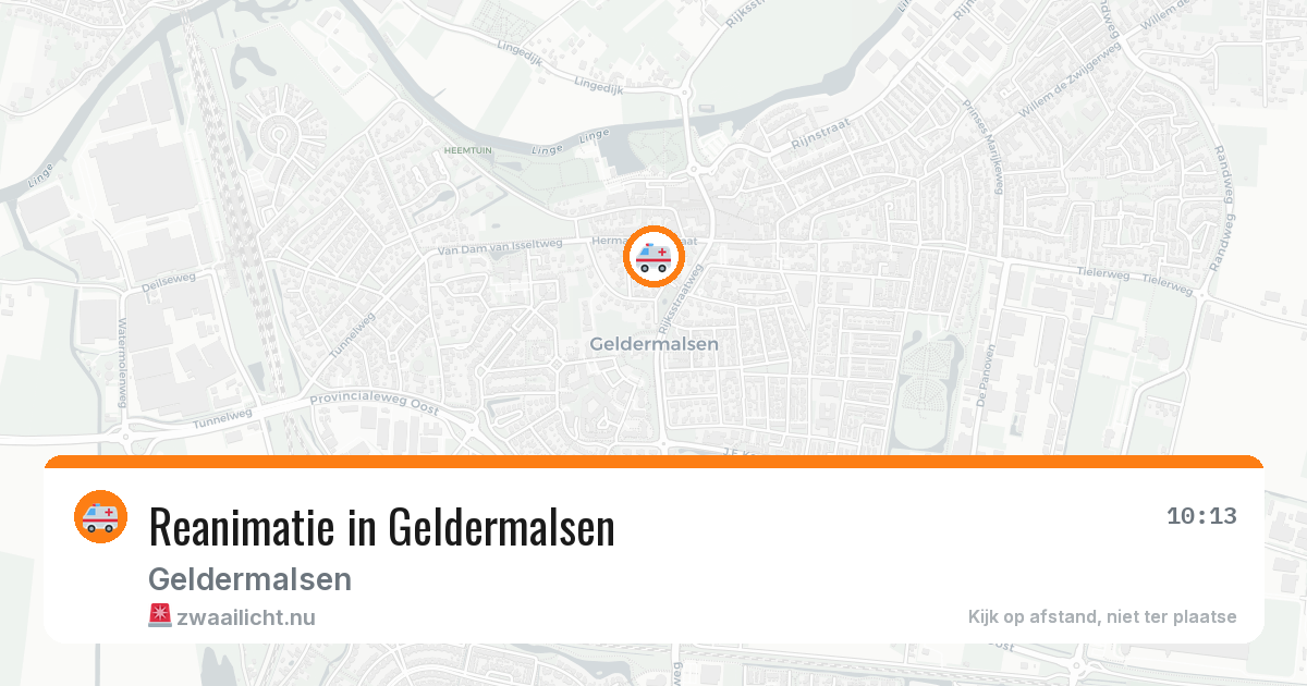 Reanimatie in Geldermalsen — 9 jul 2026