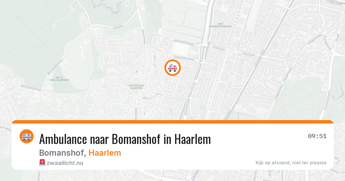 Ambulance naar Bomanshof in Haarlem — 16 jul 2026