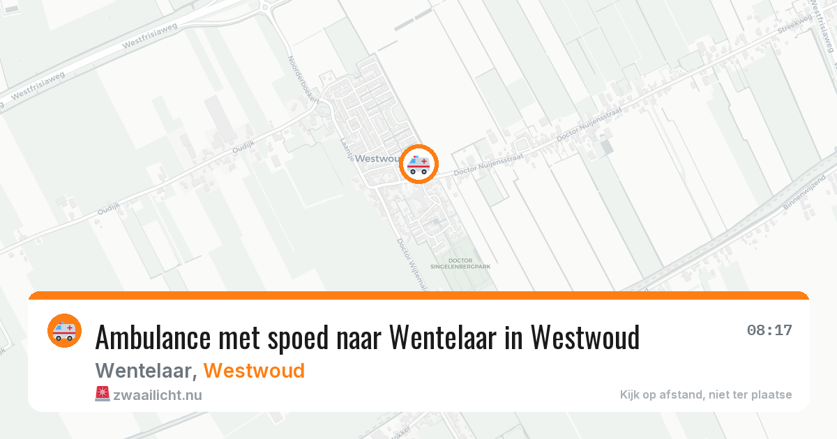 Ambulance met spoed naar Wentelaar in Westwoud — 14 jul 2026