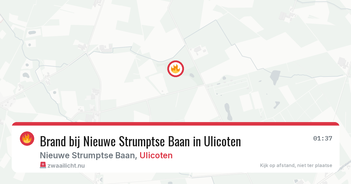 Brand bij Nieuwe Strumptse Baan in Ulicoten — 28 apr 2026