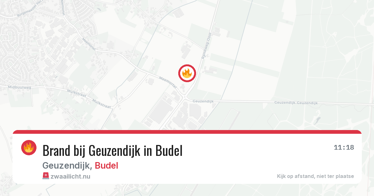 Brand bij Geuzendijk in Budel — 5 mei 2026