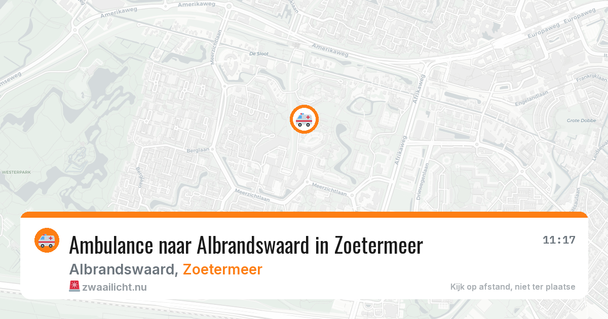 Ambulance naar Albrandswaard in Zoetermeer — 12 mrt 2026
