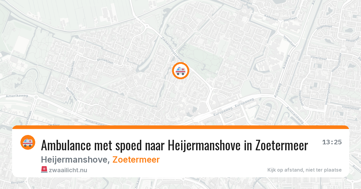 Ambulance met spoed naar Heijermanshove in Zoetermeer — 1 jun 2026