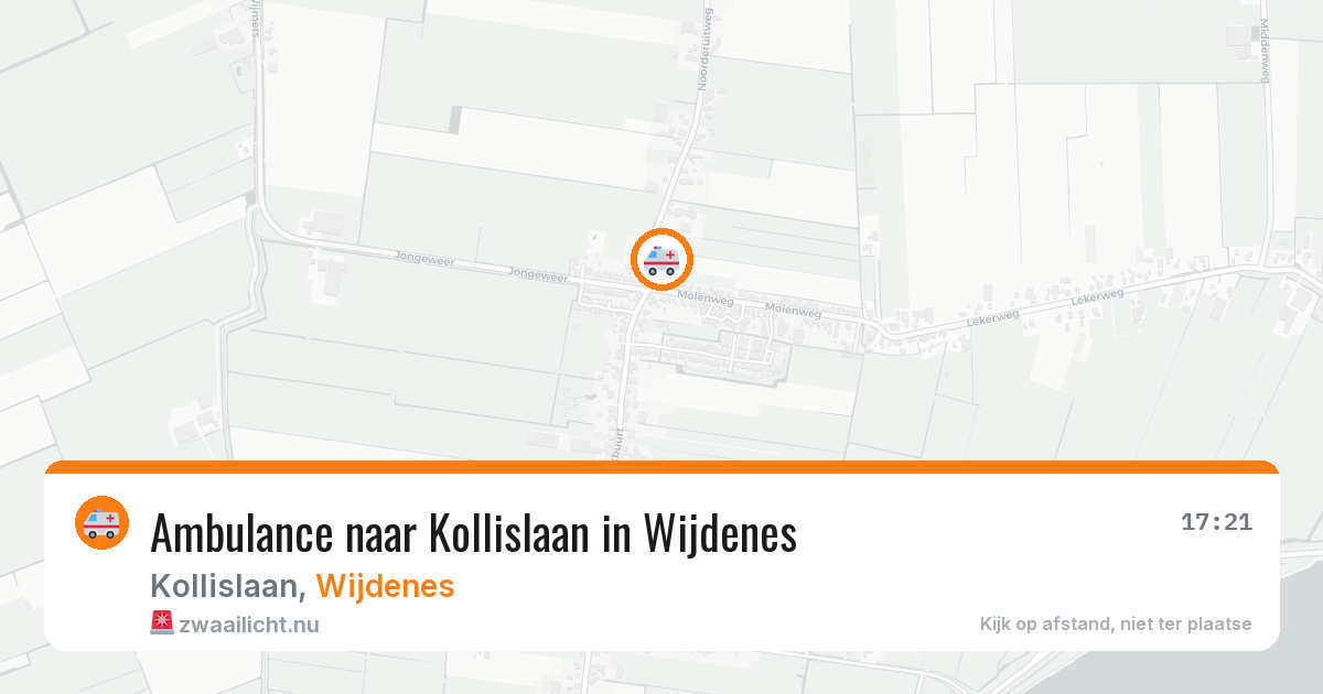 Ambulance naar Kollislaan in Wijdenes — 10 jul 2026