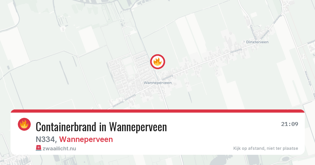 Containerbrand in Wanneperveen — 14 jul 2026