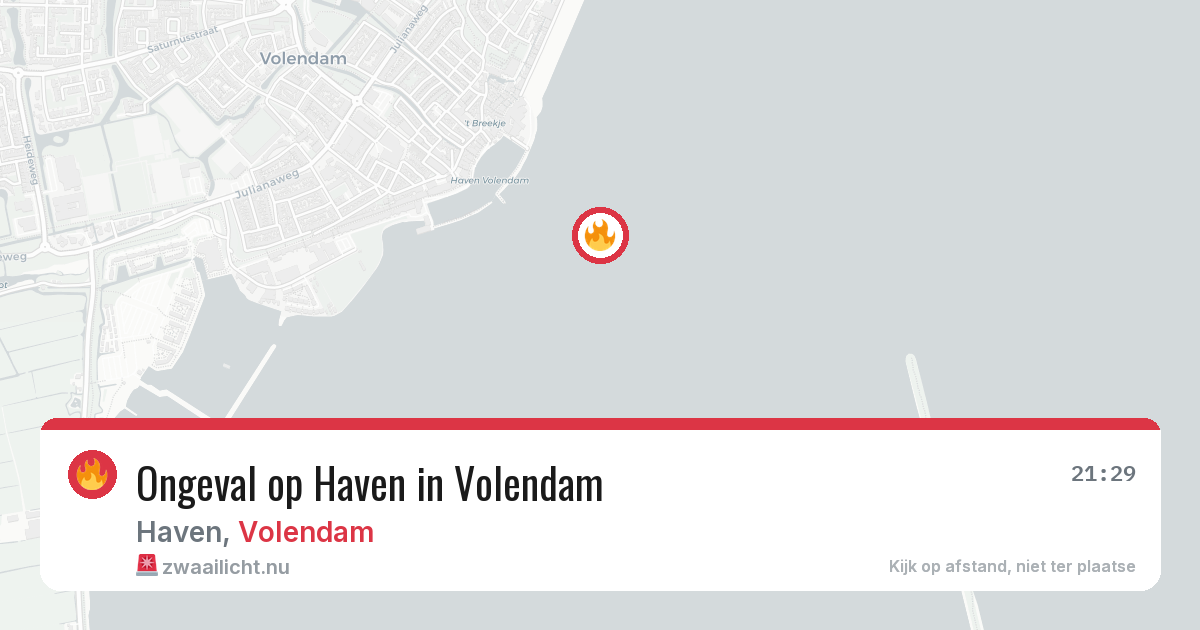 Ongeval op Haven in Volendam — 3 jun 2026