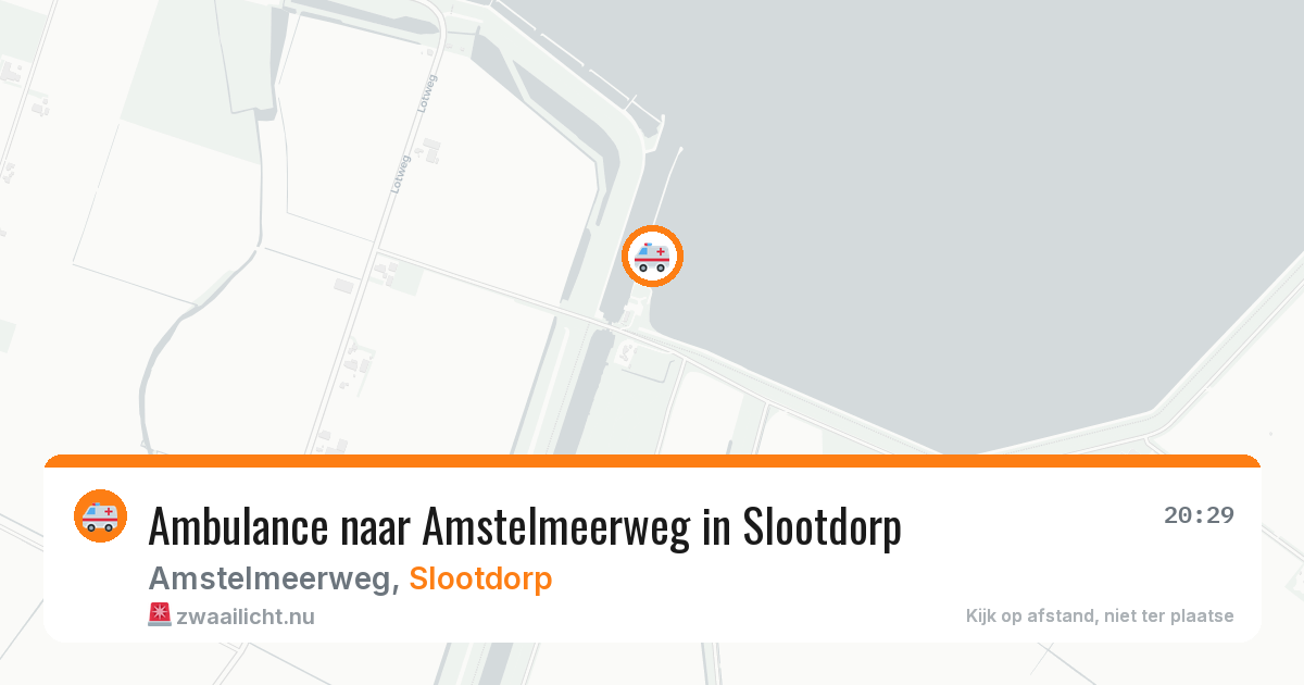 Ambulance naar Amstelmeerweg in Slootdorp — 12 jul 2026