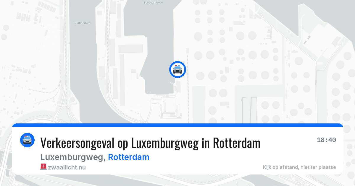 Verkeersongeval op Luxemburgweg in Rotterdam — 2 jun 2026