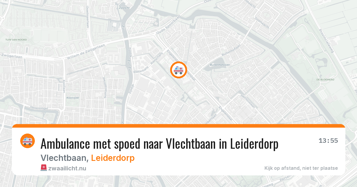 Ambulance met spoed naar Vlechtbaan in Leiderdorp — 20 jul 2026