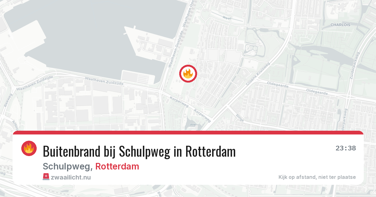 Buitenbrand bij Schulpweg in Rotterdam — 4 apr 2026