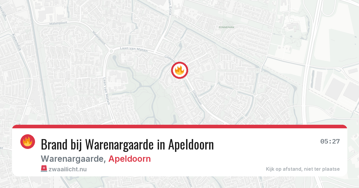Brand bij Warenargaarde in Apeldoorn — 8 jul 2026