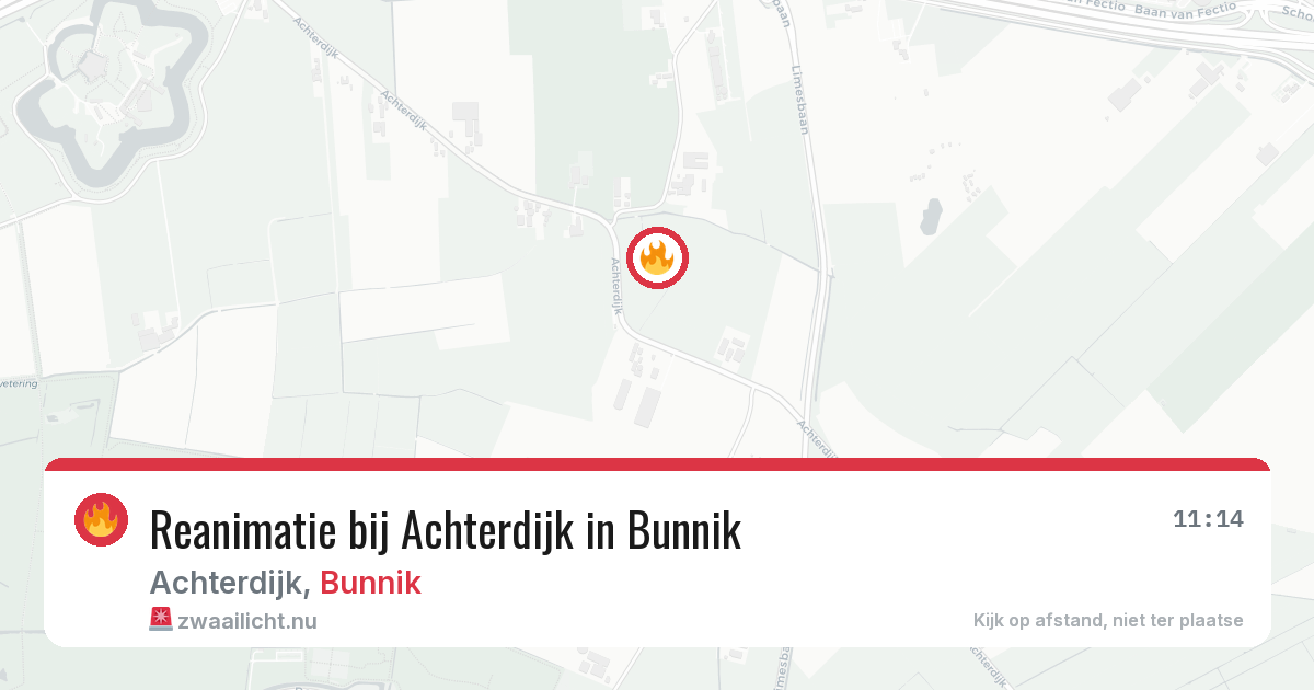 Reanimatie bij Achterdijk in Bunnik — 31 mrt 2026