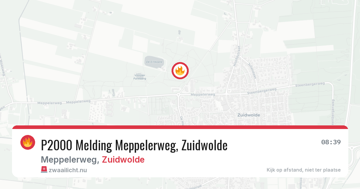 P2000 Melding Meppelerweg, Zuidwolde — 11 apr 2026