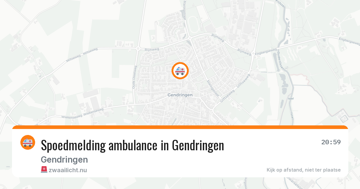 Spoedmelding ambulance in Gendringen — 5 jul 2026