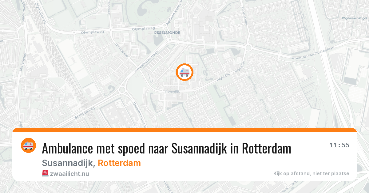 Ambulance met spoed naar Susannadijk in Rotterdam — 1 apr 2026
