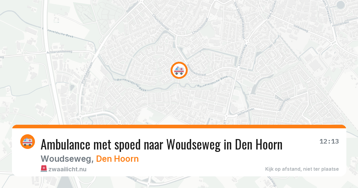 Ambulance met spoed naar Woudseweg in Den Hoorn — 23 jan 2026