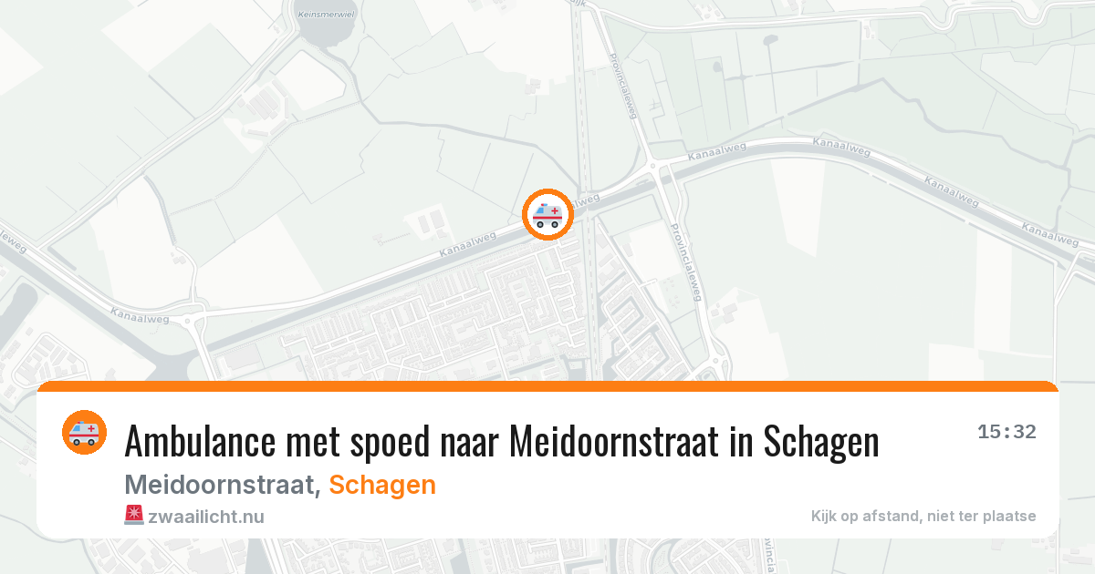 Ambulance met spoed naar Meidoornstraat in Schagen — 11 apr 2026