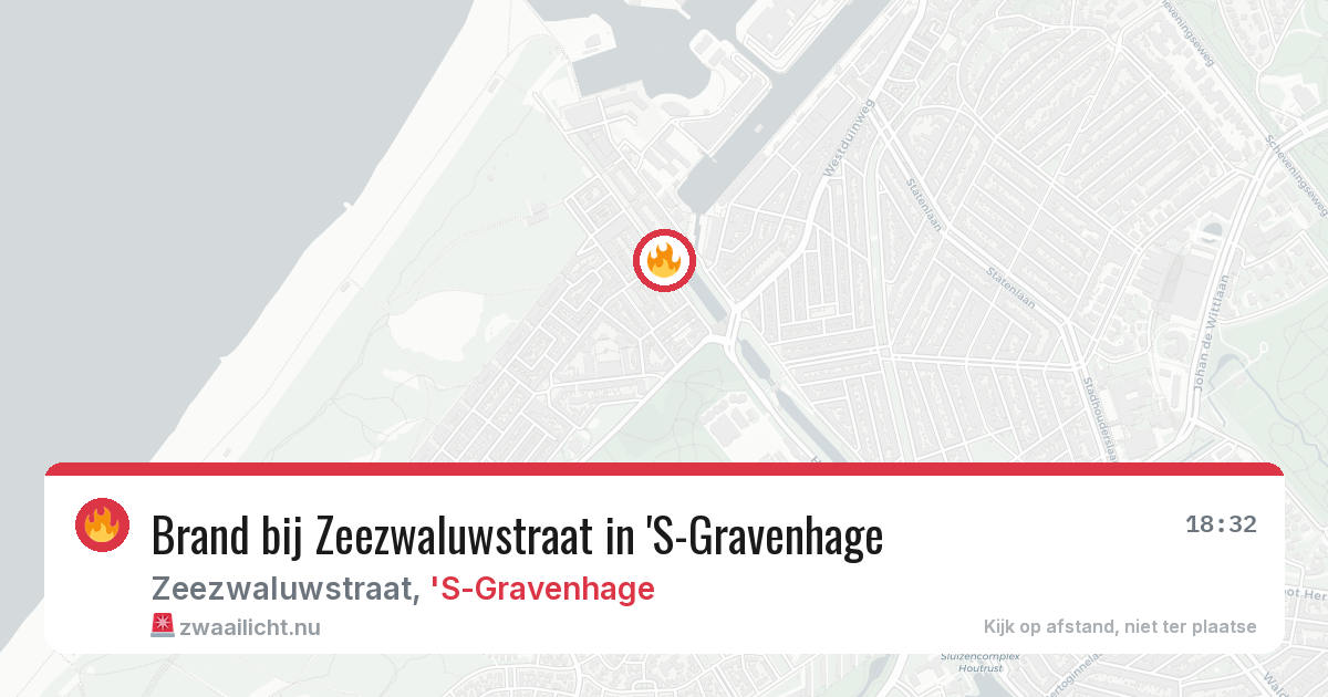Brand bij Zeezwaluwstraat in 'S-Gravenhage — 14 jul 2026