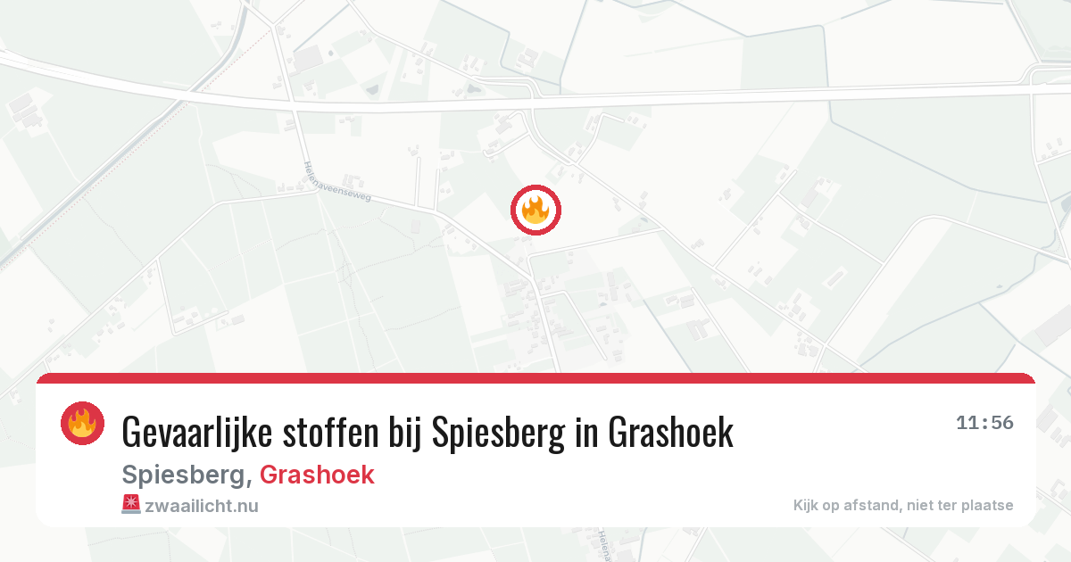 Gevaarlijke stoffen bij Spiesberg in Grashoek — 1 apr 2026