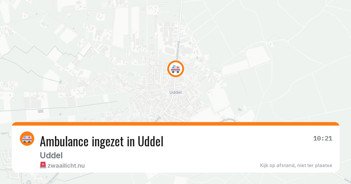 Ambulance ingezet in Uddel — 21 jul 2026