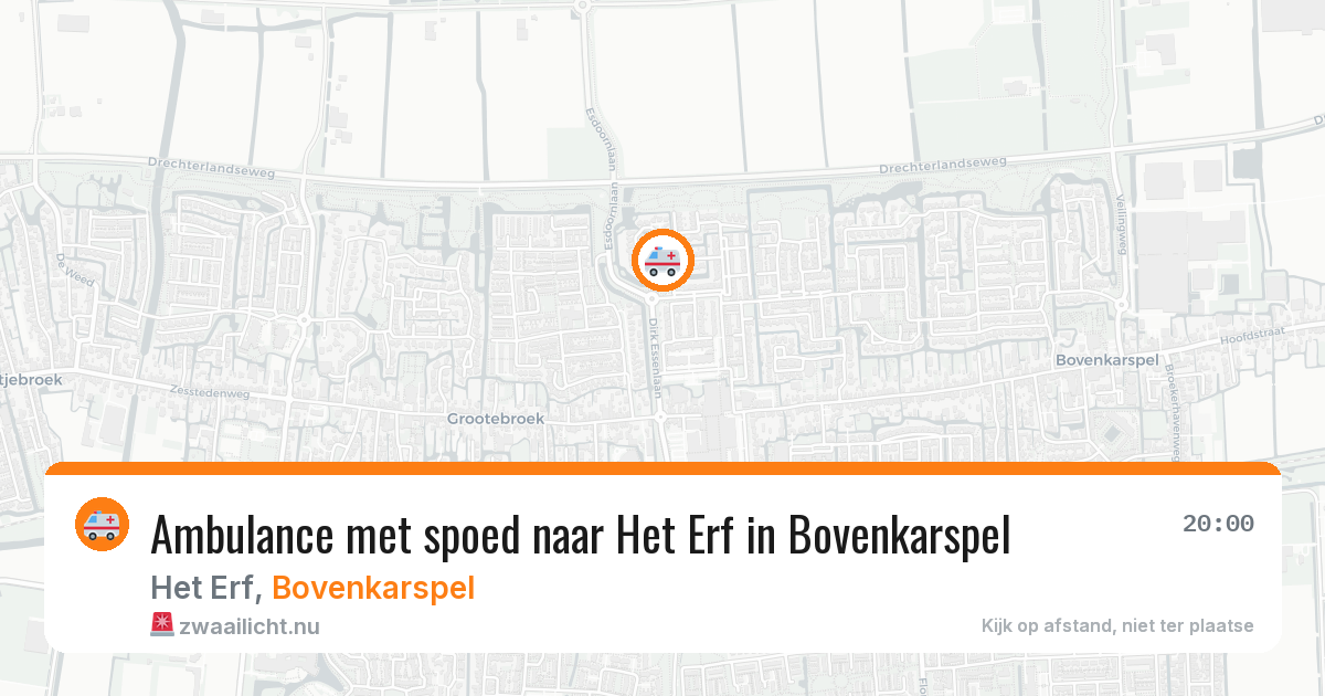 Ambulance met spoed naar Het Erf in Bovenkarspel — 22 jan 2026