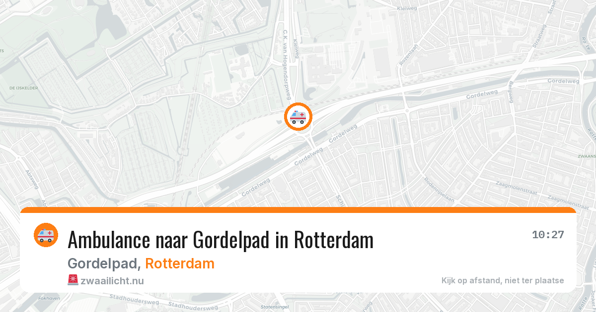 Ambulance naar Gordelpad in Rotterdam — 22 jul 2026