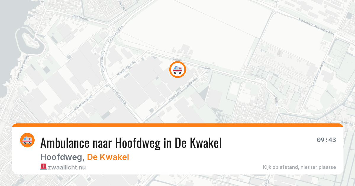 Ambulance naar Hoofdweg in De Kwakel — 20 mrt 2026