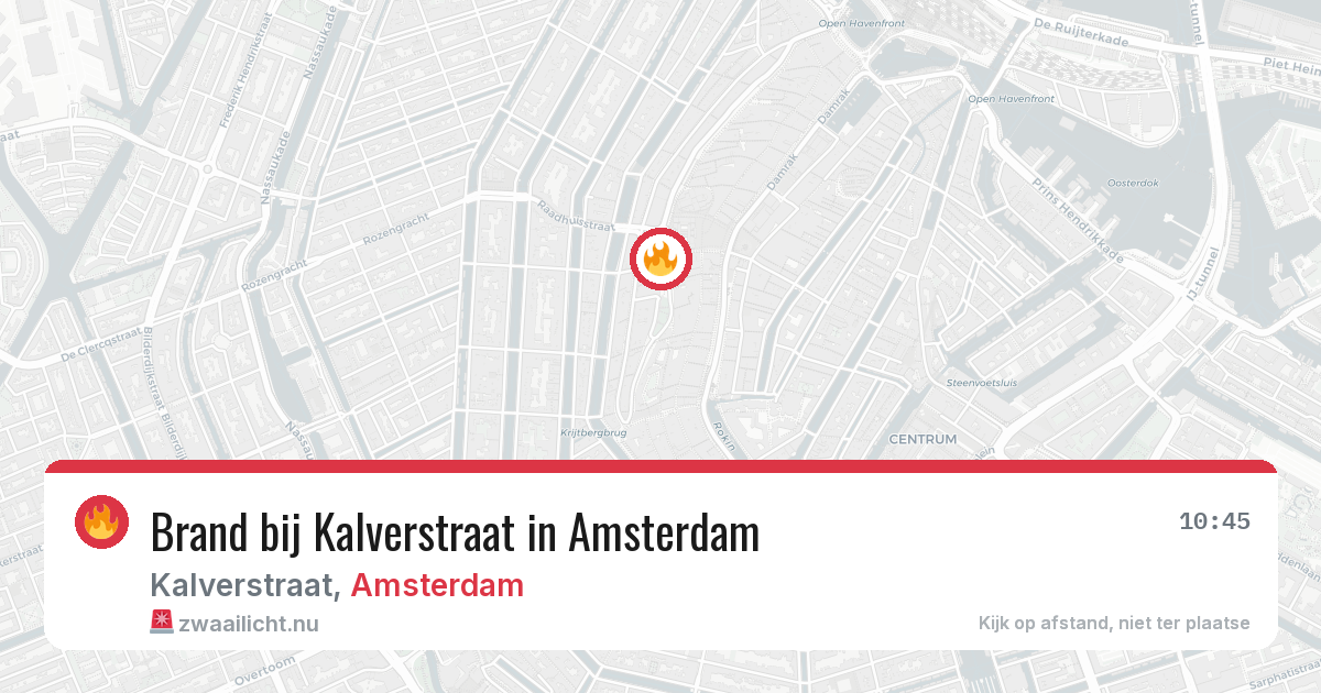 Brand bij Kalverstraat in Amsterdam — 25 mei 2026