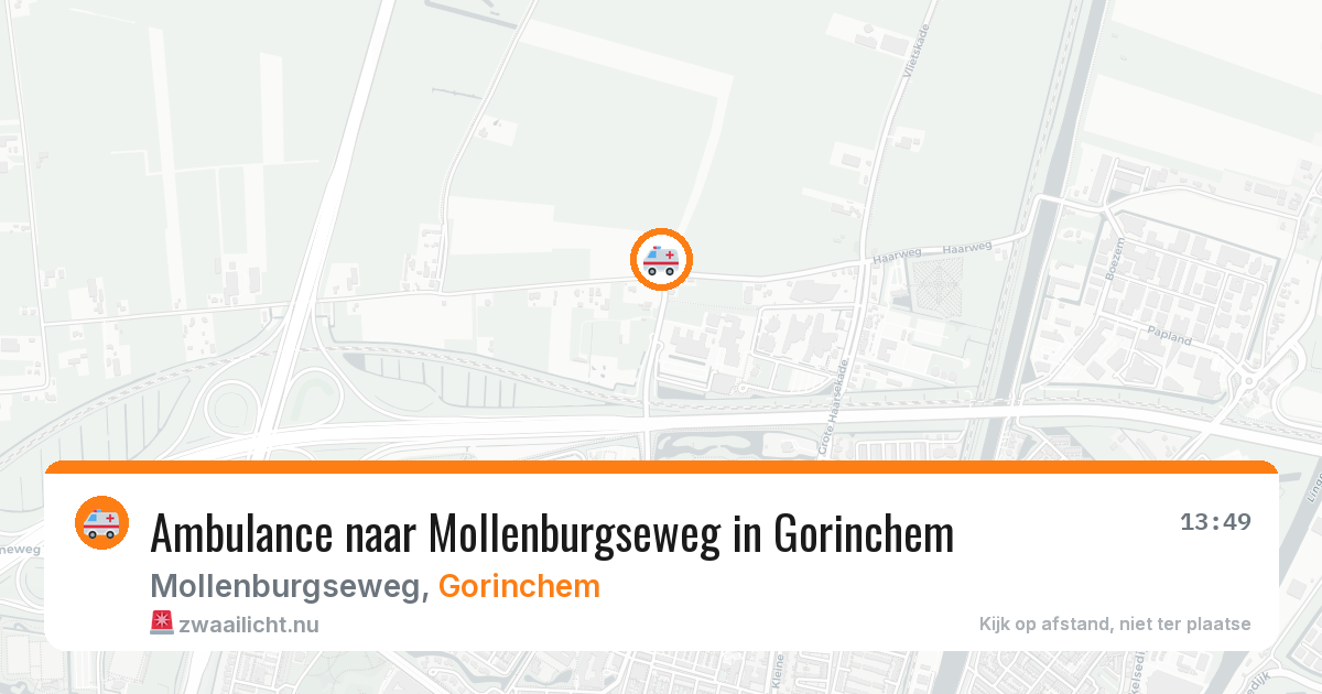 Ambulance naar Mollenburgseweg in Gorinchem — 3 jun 2026