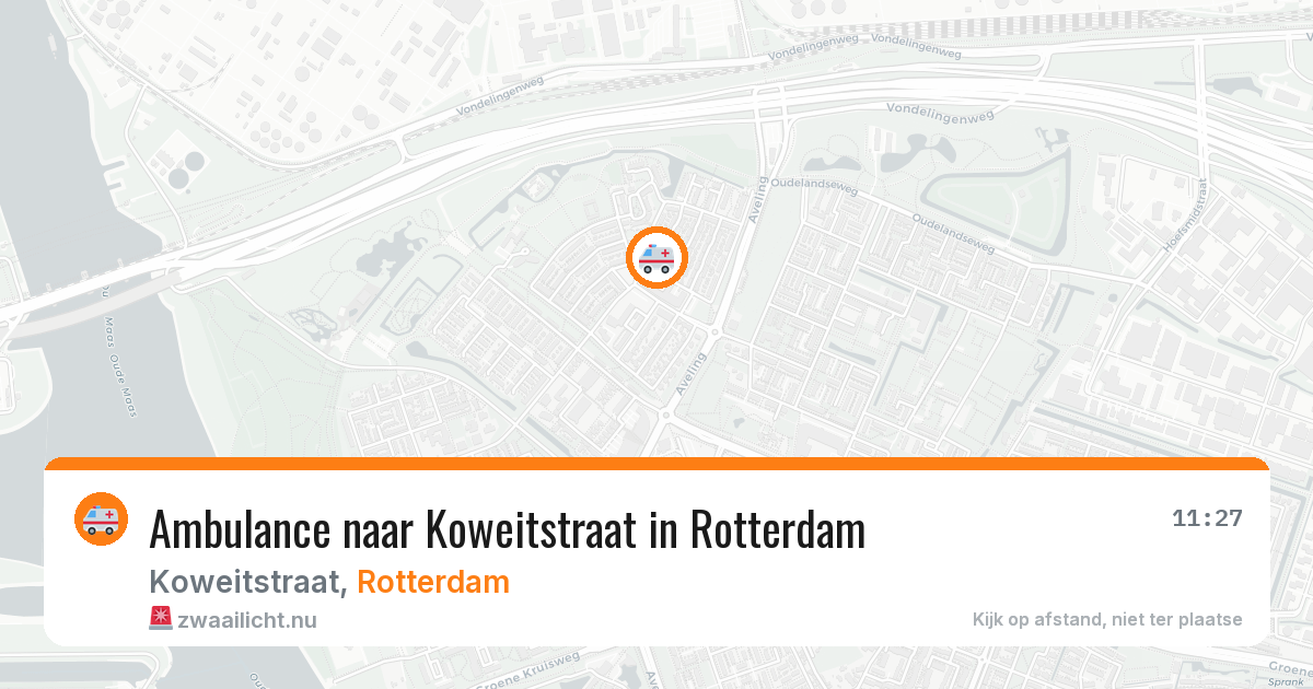 Ambulance naar Koweitstraat in Rotterdam — 5 jun 2026