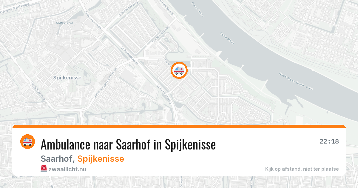 Ambulance naar Saarhof in Spijkenisse — 27 apr 2026