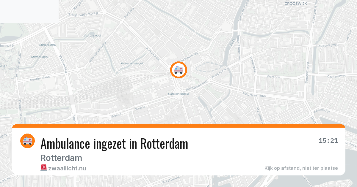 Ambulance ingezet in Rotterdam — 10 jul 2026