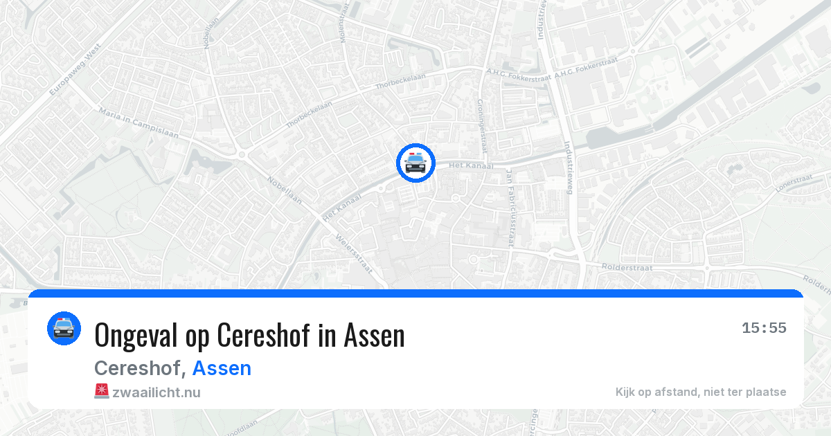 Ongeval op Cereshof in Assen — 30 apr 2026