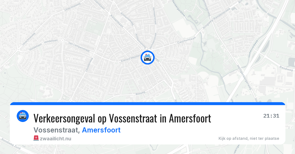 Verkeersongeval op Vossenstraat in Amersfoort — 14 jul 2026