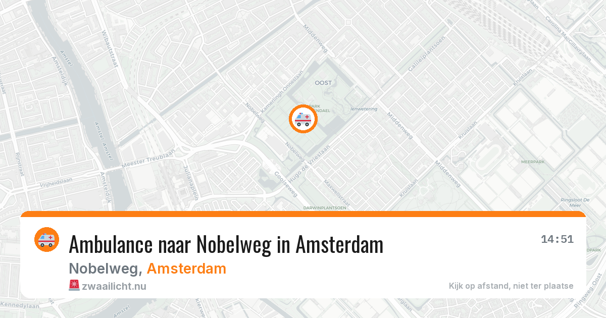 Ambulance naar Nobelweg in Amsterdam — 21 jul 2026