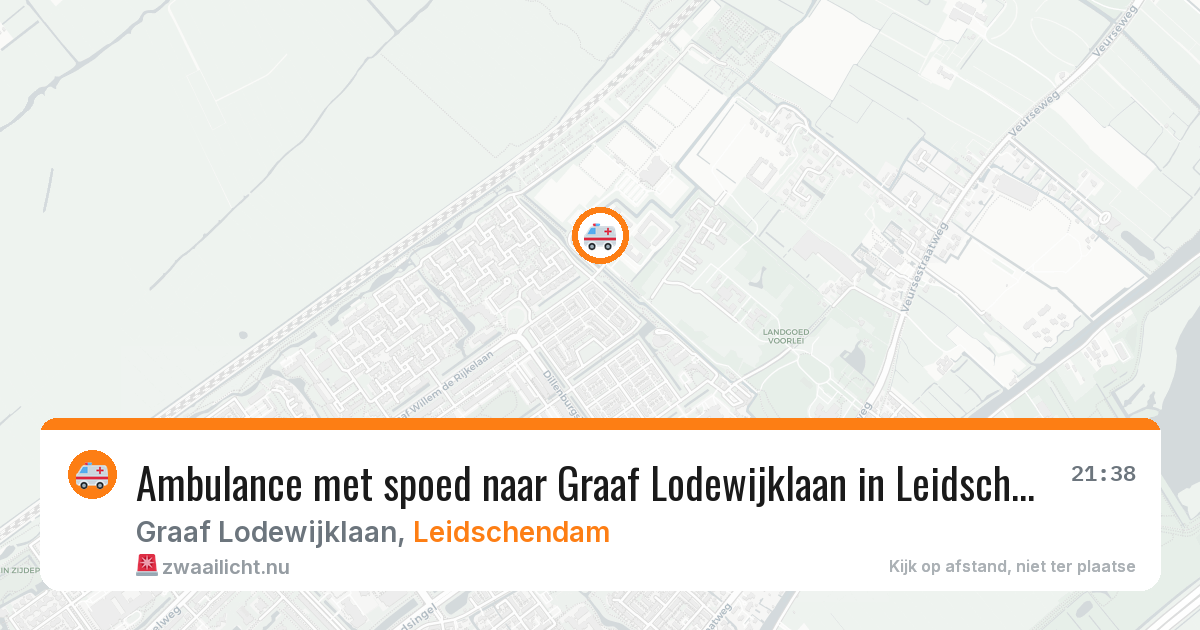 Ambulance met spoed naar Graaf Lodewijklaan in Leidschendam — 9 mei 2026