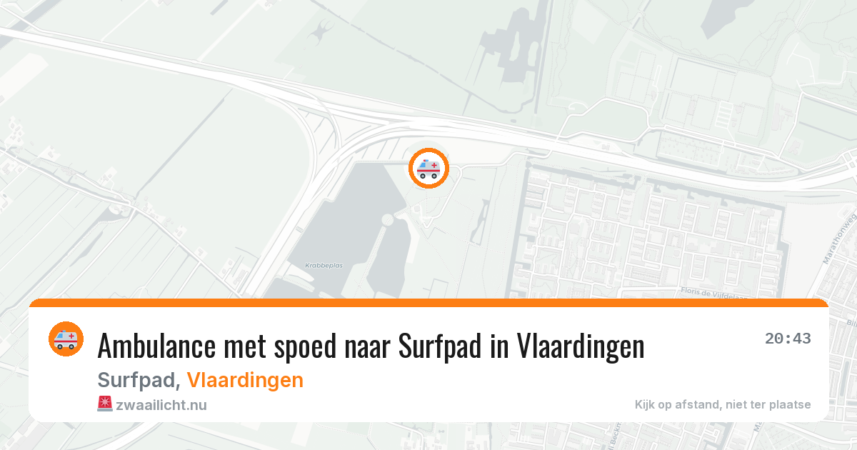 Ambulance met spoed naar Surfpad in Vlaardingen — 11 jul 2026