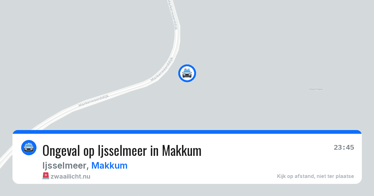 Ongeval op Ijsselmeer in Makkum — 19 jul 2026