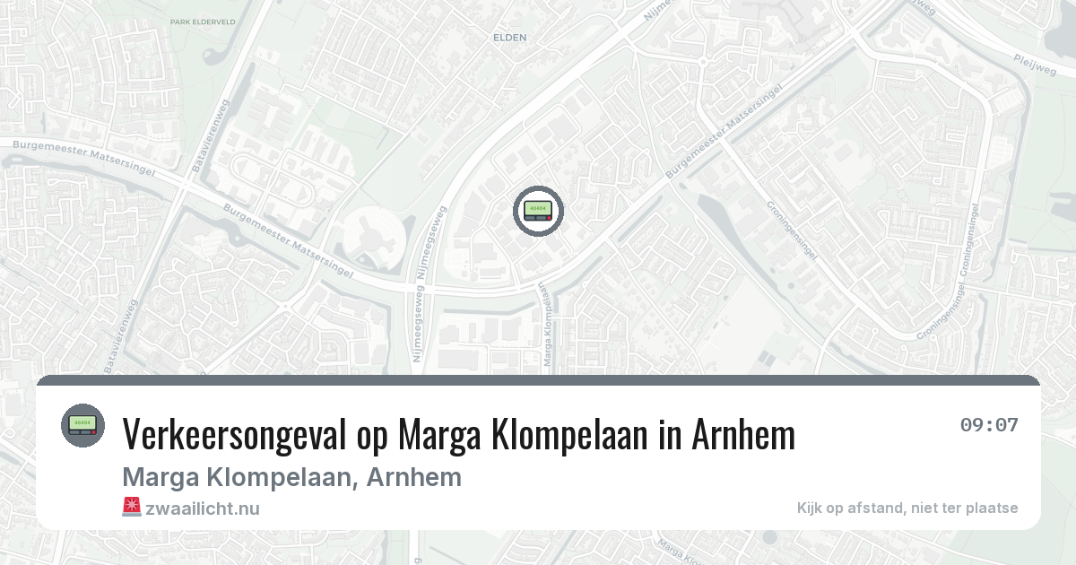 Verkeersongeval op Marga Klompelaan in Arnhem — 2 apr 2026