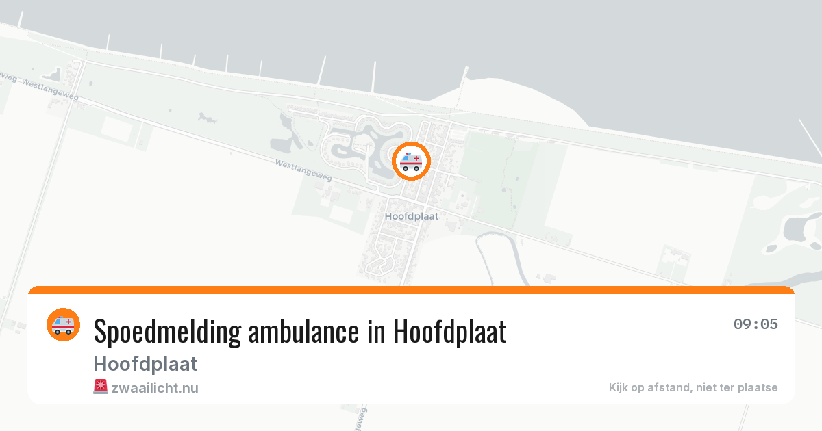 Spoedmelding ambulance in Hoofdplaat — 2 mrt 2026