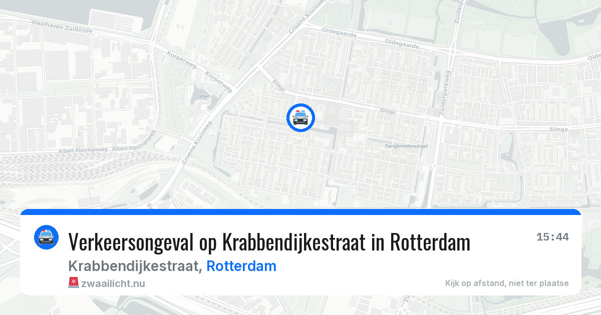 Verkeersongeval op Krabbendijkestraat in Rotterdam — 27 mei 2026