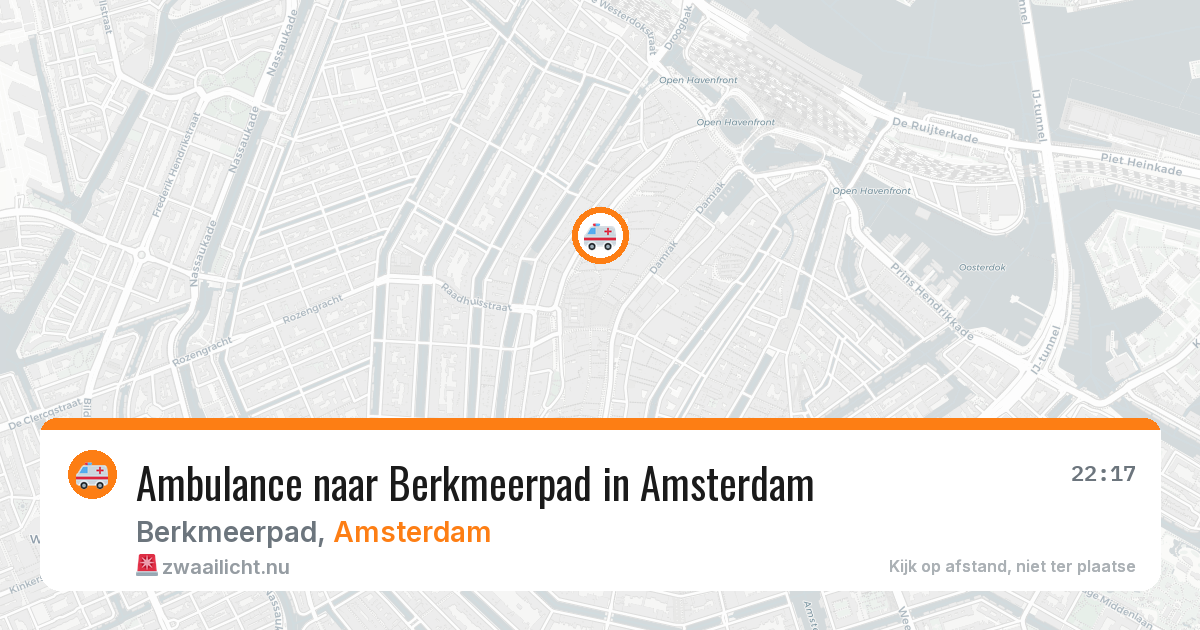 Ambulance naar Berkmeerpad in Amsterdam — 18 mei 2026