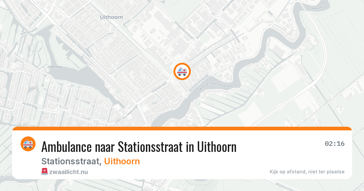 Ambulance naar Stationsstraat in Uithoorn — 5 jun 2026