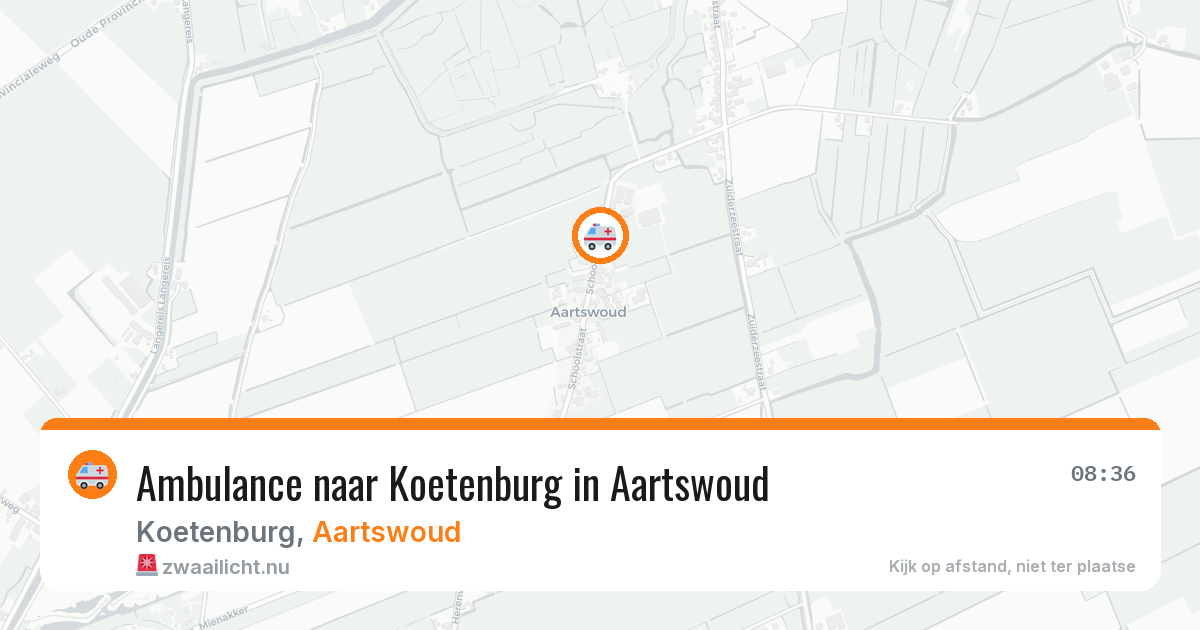Ambulance naar Koetenburg in Aartswoud — 31 jan 2026