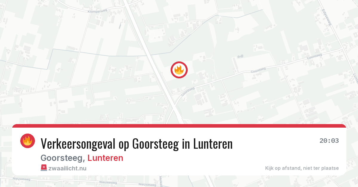 Verkeersongeval op Goorsteeg in Lunteren — 10 jul 2026