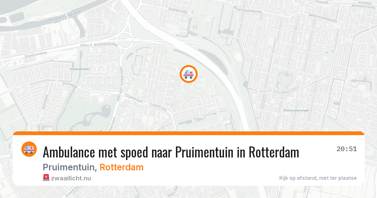 Ambulance met spoed naar Pruimentuin in Rotterdam — 4 jun 2026