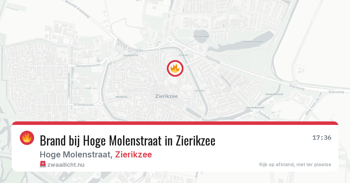 Brand bij Hoge Molenstraat in Zierikzee — 19 mrt 2026